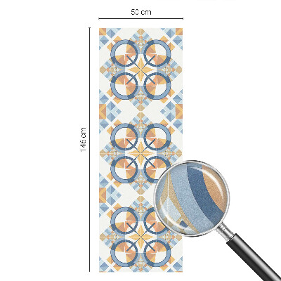 Película de vidro vitral autocolante Padrão geométrico