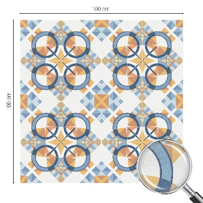 Película de vidro vitral autocolante Padrão geométrico