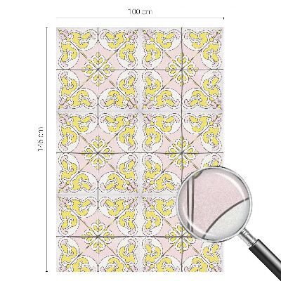 Vinil para vidro privacidade padrão vitral Flores abstratas