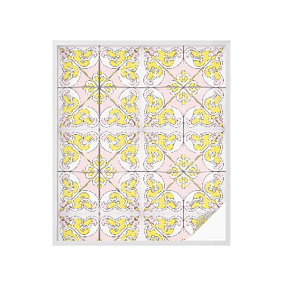 Vinil para vidro privacidade padrão vitral Flores abstratas