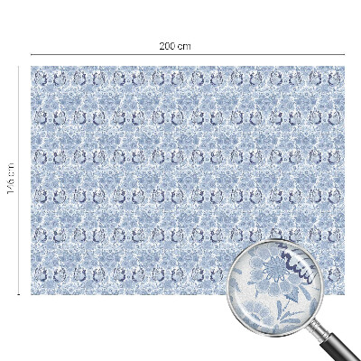 Película de privacidade para janela efeito vitral Pássaro floral