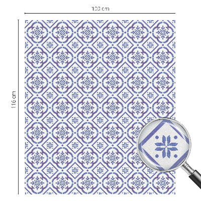 Película vidro janela privacidade Azulejos azuis