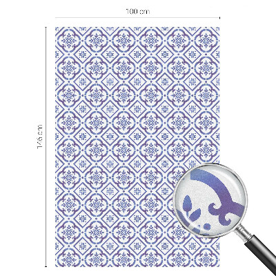 Película vidro janela privacidade Azulejos azuis