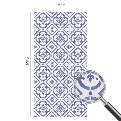 Película vidro janela privacidade Azulejos azuis