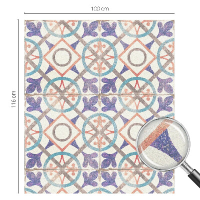 Vinil para vidro privacidade padrão vitral mosaicos coloridos