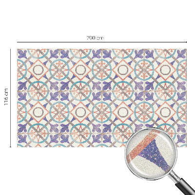 Vinil para vidro privacidade padrão vitral mosaicos coloridos