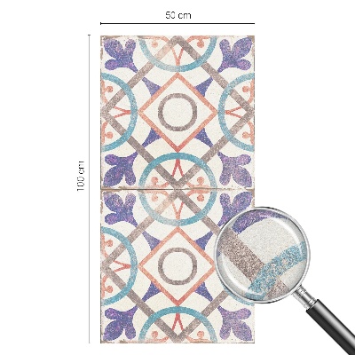 Vinil para vidro privacidade padrão vitral mosaicos coloridos