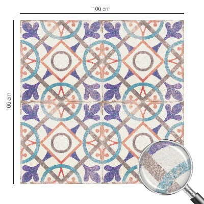 Vinil para vidro privacidade padrão vitral mosaicos coloridos