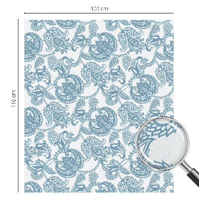 Película de privacidade para janela efeito vitral Enfeites azuis