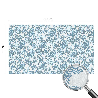 Película de privacidade para janela efeito vitral Enfeites azuis