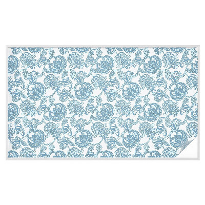 Película de privacidade para janela efeito vitral Enfeites azuis