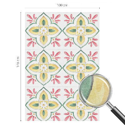 Vinil para vidro privacidade padrão vitral Ornamento floral