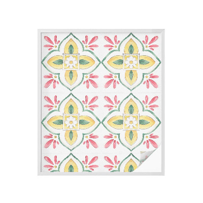 Vinil para vidro privacidade padrão vitral Ornamento floral