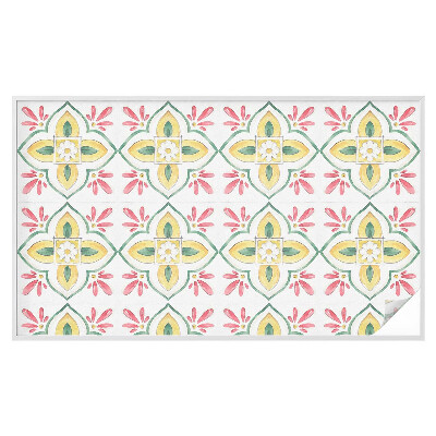 Vinil para vidro privacidade padrão vitral Ornamento floral