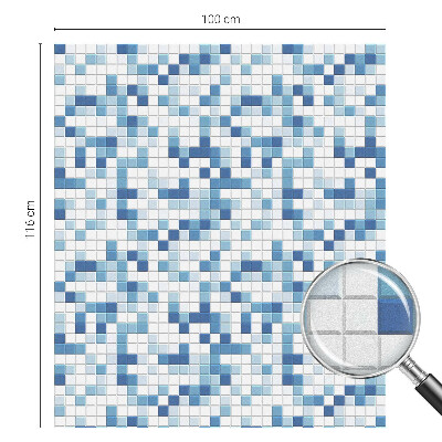 Película decorativa para janela privacidade Jogo de peças