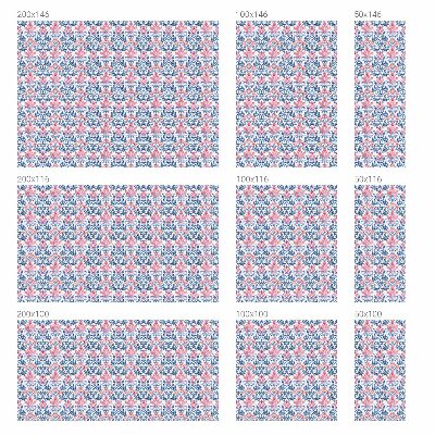 Película de vidro vitral autocolante Simetria floral