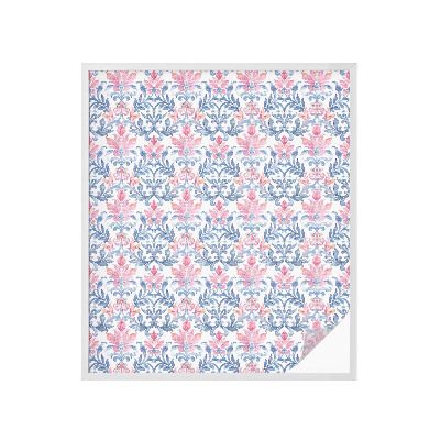 Película de vidro vitral autocolante Simetria floral