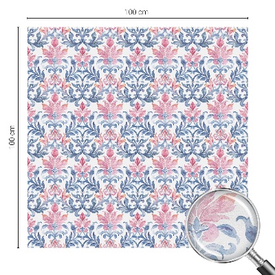 Película de vidro vitral autocolante Simetria floral