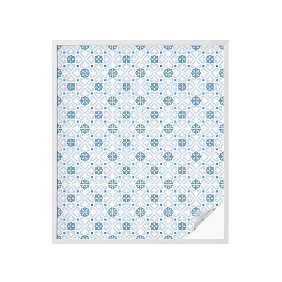 Película de privacidade para janela efeito vitral Decorações com azulejos