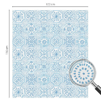 Película vidro janela privacidade Azulejos azuis