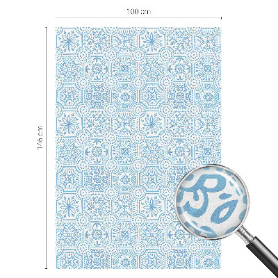 Película vidro janela privacidade Azulejos azuis