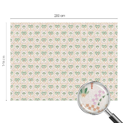 Película de privacidade para janela efeito vitral Palmeiras exóticas