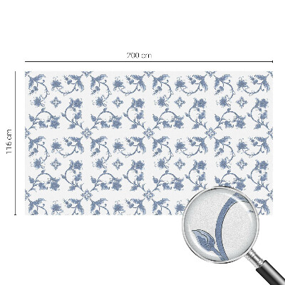 Película decorativa para janela privacidade Ornamento floral