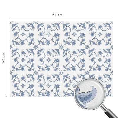 Película decorativa para janela privacidade Ornamento floral