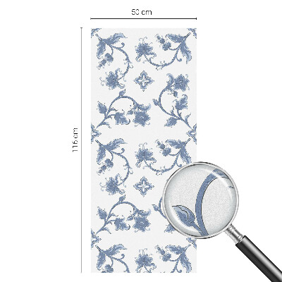 Película decorativa para janela privacidade Ornamento floral