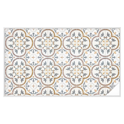 Película de vidro vitral autocolante Ornamentos de azulejos