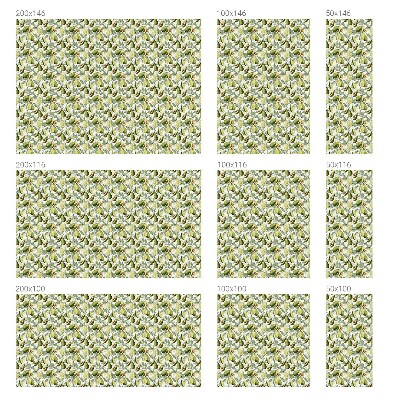 Vinil para vidro privacidade padrão vitral Folhas de abacate