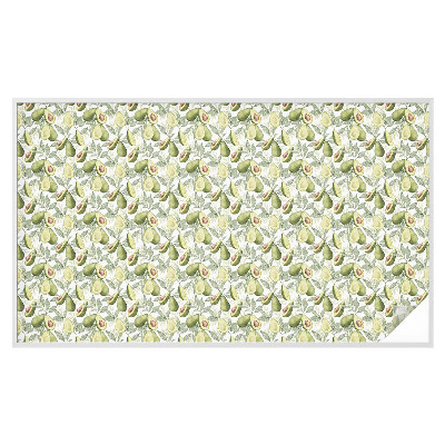 Vinil para vidro privacidade padrão vitral Folhas de abacate