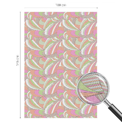 Película decorativa para janela privacidade ziguezague colorido