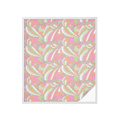 Película decorativa para janela privacidade ziguezague colorido