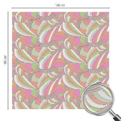 Película decorativa para janela privacidade ziguezague colorido