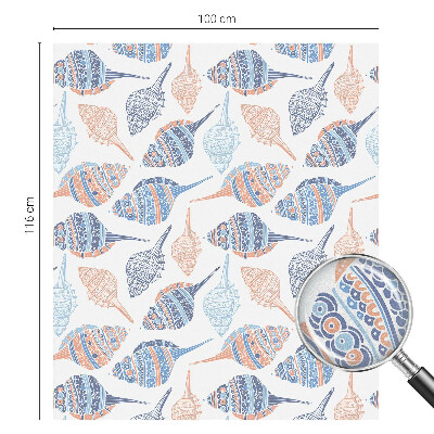 Película vidro janela privacidade Conchas marinhas