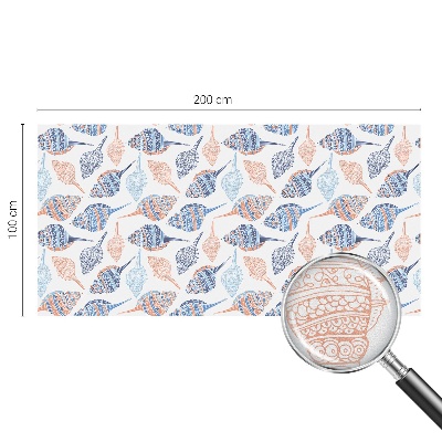 Película vidro janela privacidade Conchas marinhas