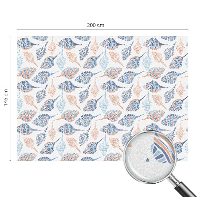 Película vidro janela privacidade Conchas marinhas