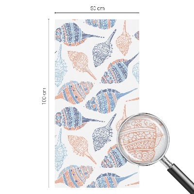 Película vidro janela privacidade Conchas marinhas
