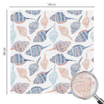 Película vidro janela privacidade Conchas marinhas