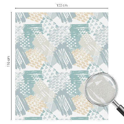 Vinil para vidro privacidade padrão vitral Mosaico abstrato