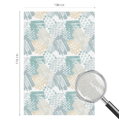 Vinil para vidro privacidade padrão vitral Mosaico abstrato