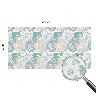 Vinil para vidro privacidade padrão vitral Mosaico abstrato