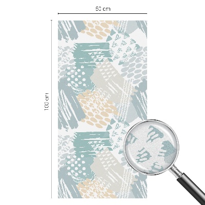 Vinil para vidro privacidade padrão vitral Mosaico abstrato