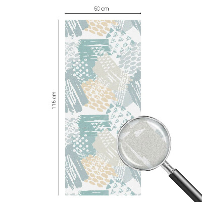 Vinil para vidro privacidade padrão vitral Mosaico abstrato