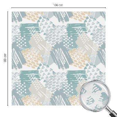 Vinil para vidro privacidade padrão vitral Mosaico abstrato