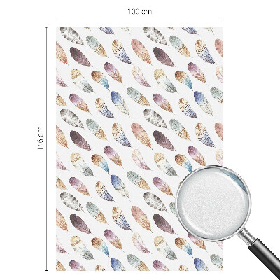 Película decorativa para janela privacidade Penas boho