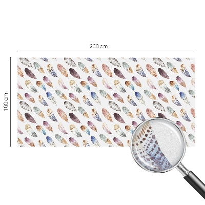 Película decorativa para janela privacidade Penas boho