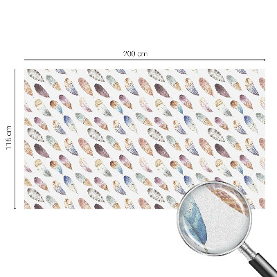 Película decorativa para janela privacidade Penas boho