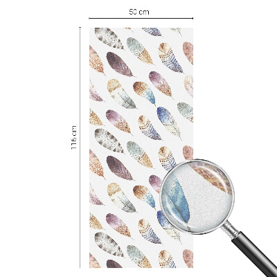 Película decorativa para janela privacidade Penas boho